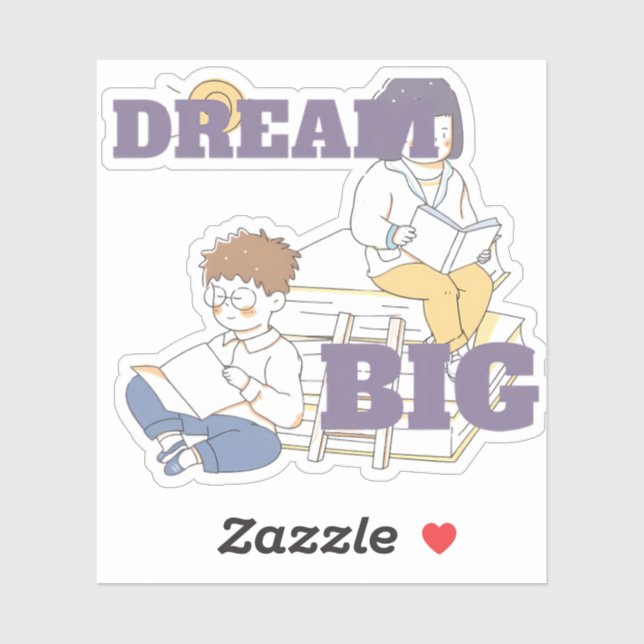 Dream Big Reading  Sticker (Sheet)