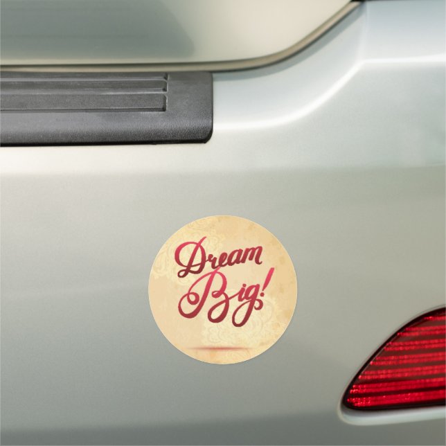 Dream Big Red Car Magnet (In Situ)