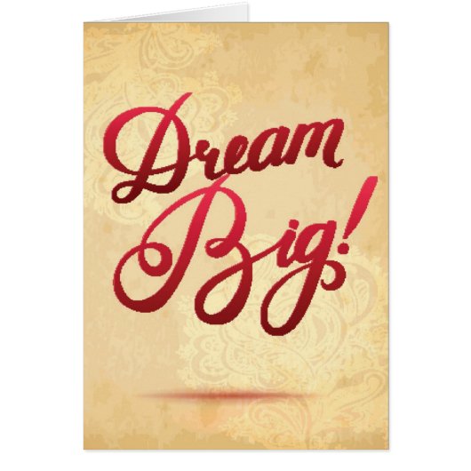 Dream Big Red Cards (Front)