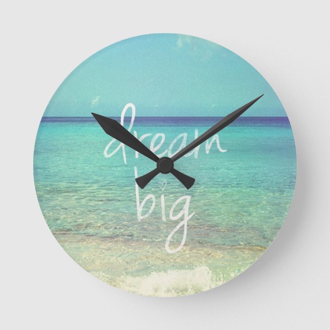 Dream big round clock (Front)