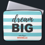 Dream Big, Script text, Personalized, Custom color Laptop Sleeve<br><div class="desc">Inspire your daily endeavors with our 'Dream Big' Script Text Personalized Custom Color Laptop Sleeve. This laptop sleeve is not just a protective accessory for your device; it's a motivational piece that encourages you to pursue your ambitions and aspirations. The elegant script text 'Dream Big' serves as a constant reminder...</div>