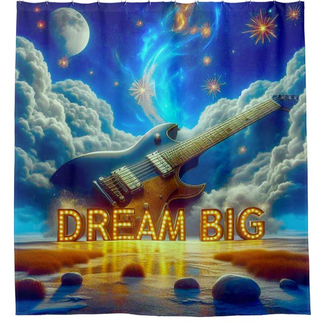 Dream Big Shower Curtain (Front)