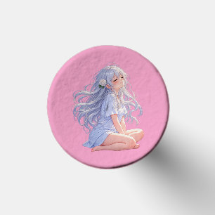  Dream Big Silver Hair Anime Girl   Golf Tees