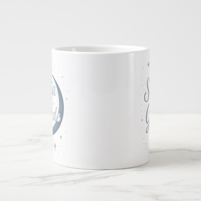 Dream Big ✨ | Silver Moon Design Giant Coffee Mug (Front)