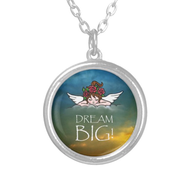 Dream Big Silver Plated Necklace (Front)