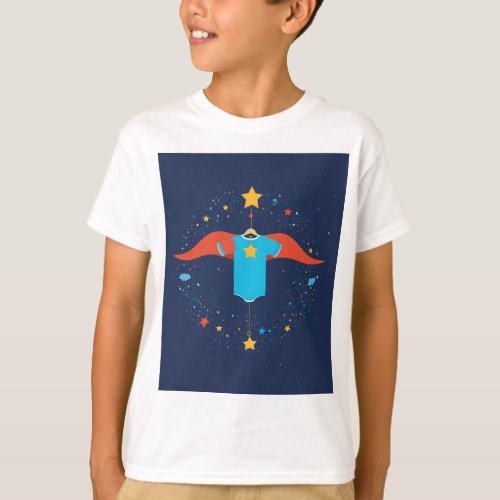 Dream Big Superheroes Baby Mobile Vector Illustrat T_Shirt