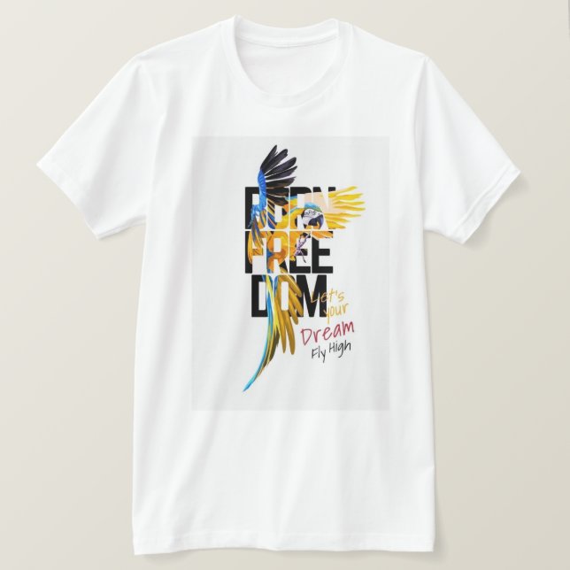 Dream Big T-shirt – Motivational Typography Design (Design Front)