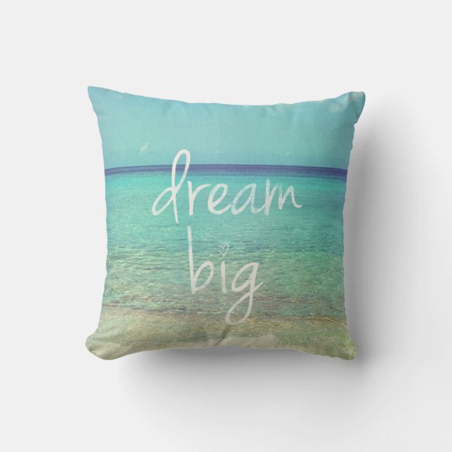 Dream big throw pillow (Front)