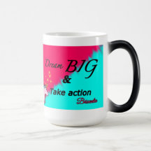 Dream big unicorn color changing mug