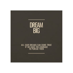 Dream Big Wood Wall Art