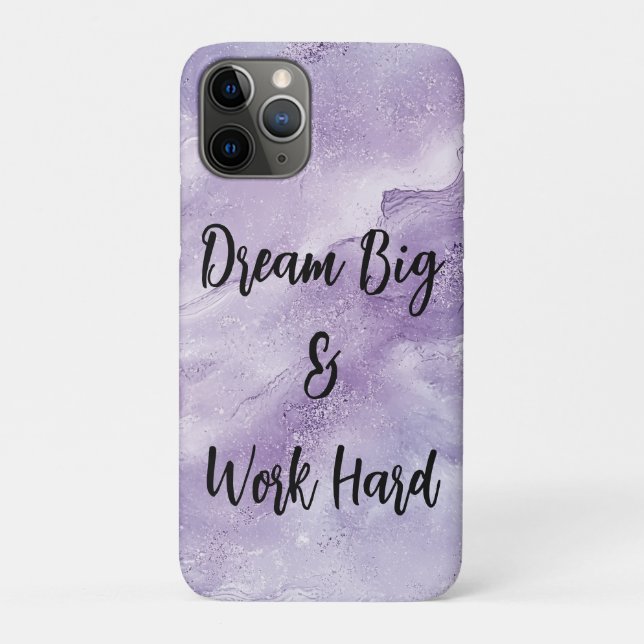 Dream Big & Work Hard Case-Mate iPhone Case (Back)