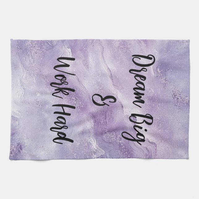Dream Big & Work Hard Kitchen Towel (Horizontal)