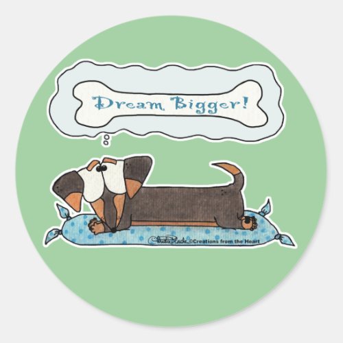 Dream Bigger Classic Round Sticker