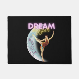 Dream Bigger Vintage Ballet Dancer Doormat