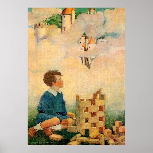 Dream Blocks by Jesse Willcox Smith Poster (Front)
