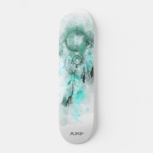  Dream Boho Catcher Sacred Tribal Shamanic Aqua Skateboard