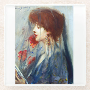 Dream Book by Alice Pike Barney Glass Coaster