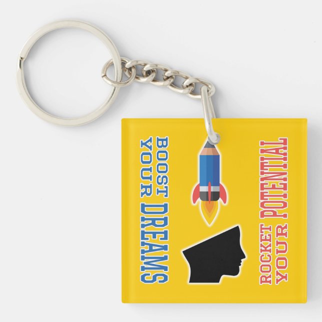 Dream Booster and Potential Rocket Keychain (Front)
