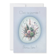 Dream bouquet, simple Boho style greeting card