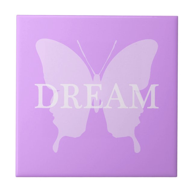 Dream Butterfly Ceramic Tile (Front)