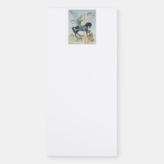 "Dream Carousel" Magnetic Notepad (Front)