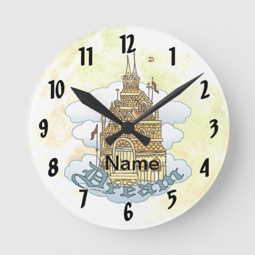 Dream Castle Round Clock