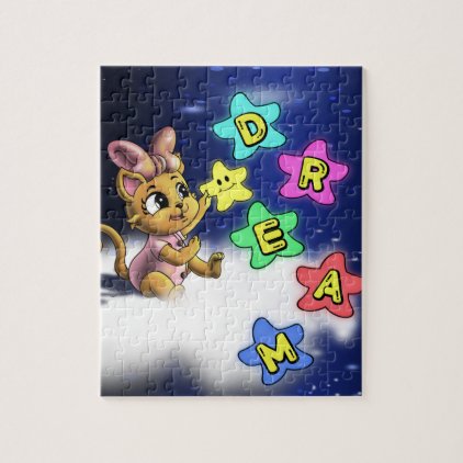 Dream Cat 8x10 Photo Puzzle with Gift Box