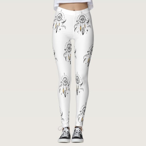 Dream Catcher and Feather Leggings