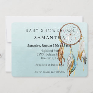 Dream Catcher baby shower Invitation