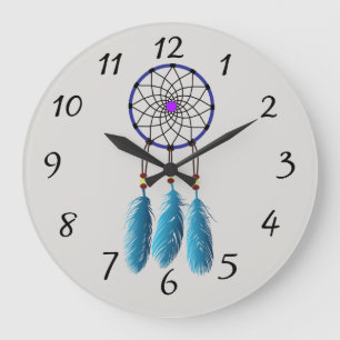 Dream catcher Background Large Clock