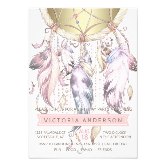 Dream Catcher Invitations 7