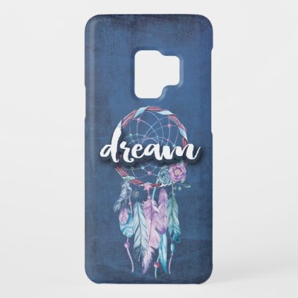 Dream Catcher Boho Blue Feathers Case-Mate Samsung Galaxy S9 Case