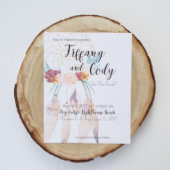 Dream Catcher Boho Feathered Wedding Invitation (Top)