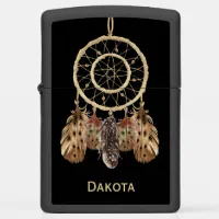 Dream Catcher Boho Style with Your Name Zippo Lighter | Zazzle