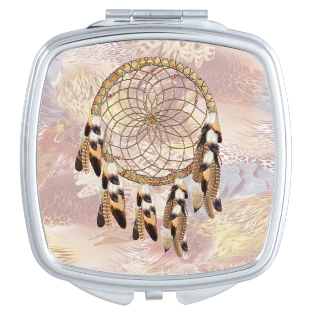 Dream Catcher Bridesmaid gift Compact Mirror (Front)