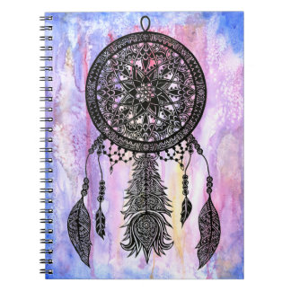 Dream Catcher Design w/ Watercolor Backdrop Notebook