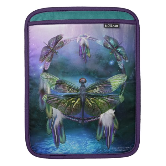 Dream Catcher - Dragonfly Spirit iPad Sleeve (Front)