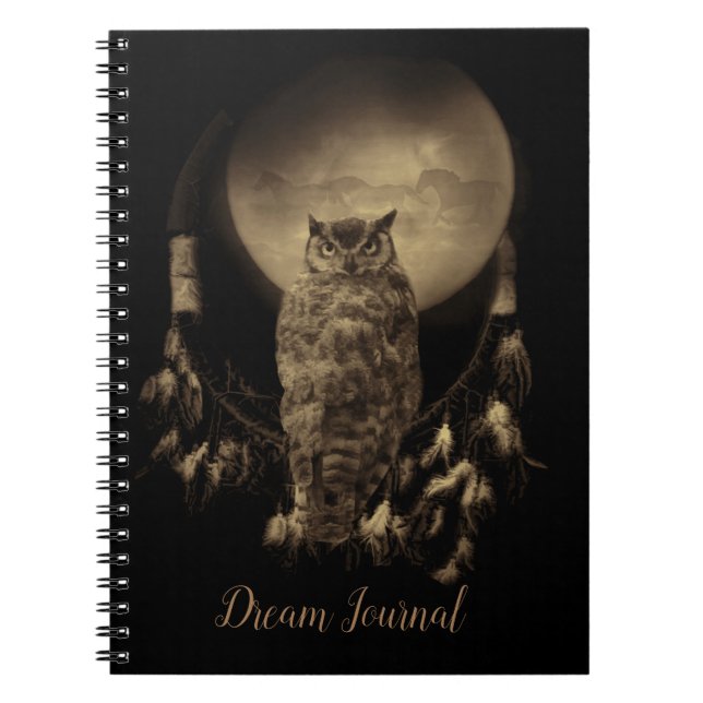 Dream Catcher Dream Journal with Owl (Front)