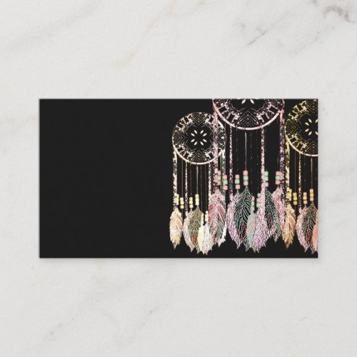 Dream Catcher Feathers Water Color Business Cards