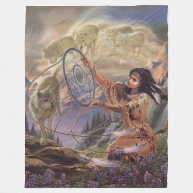 DREAM CATCHER Fleece Blankets (Front)