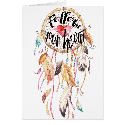 Dream Catcher Follow your heart Cards (Front)