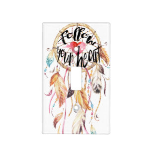 Dream Catcher Follow your heart Light Switch Cover
