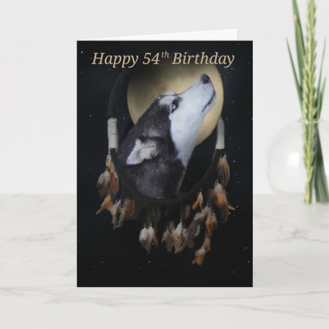 Dream Catcher Happy 54th Birthday Card (Front)