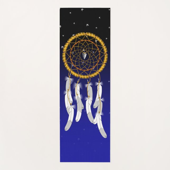 Dream Catcher--Hematite Yoga Mat (Front)