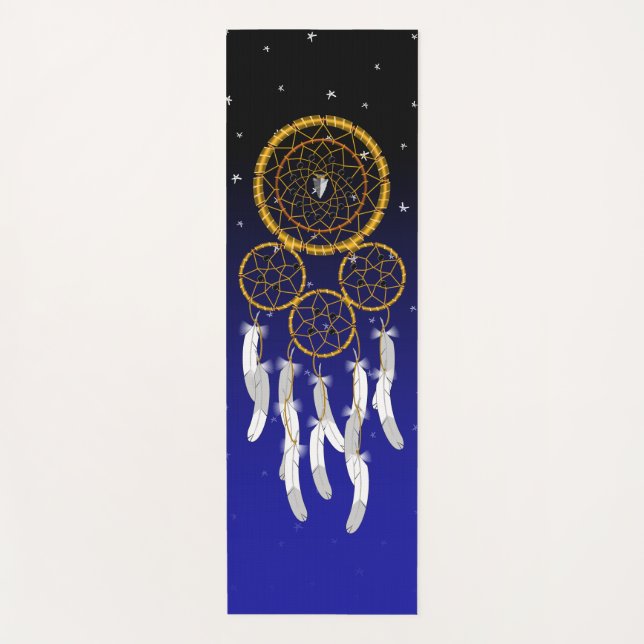 Dream Catcher--Hematite Yoga Mat (Front)