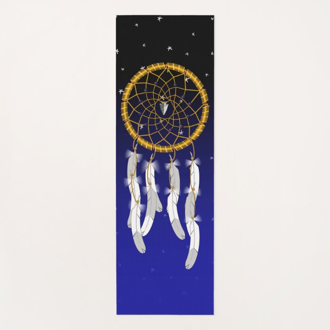 Dream Catcher--Lapis Lazuli Yoga Mat (Front)