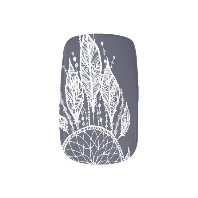 Dream Catcher Nail Art (Left Thumb)
