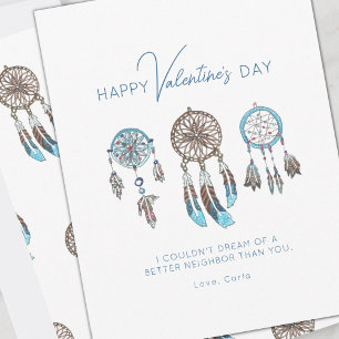Dream Catcher Neighbor Valentine Holiday Card