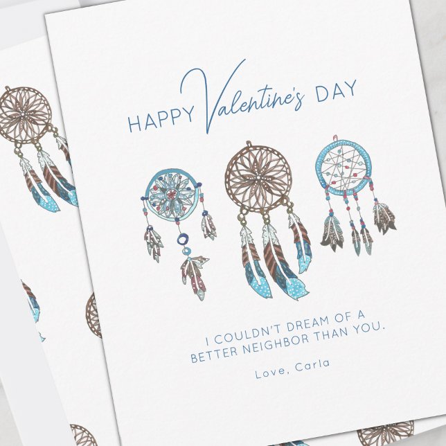 Dream Catcher Neighbor Valentine Holiday Card (Creator Uploaded)