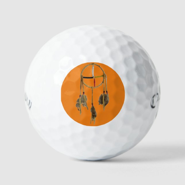 Dream Catcher Orange 3pk Callaway Golf Balls (Front)